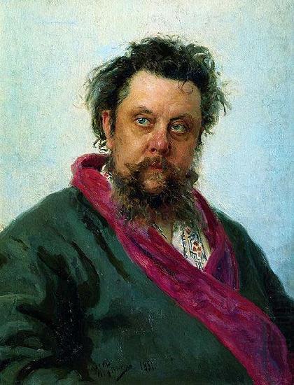 Composer Modest Mussorgsky, Ilya Repin